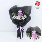 Flower Purple Rose with Kuromi Decor Tag 1 Bouquet - SNAR2401FP