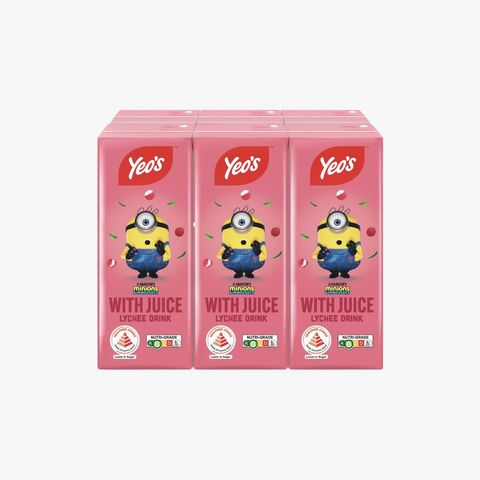 Yeo's Lychee (Less Sugar) 6 x 250ml