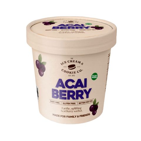 The Ice Cream & Cookie Co. Acai Berry Ice Sorbet Pint 473ml