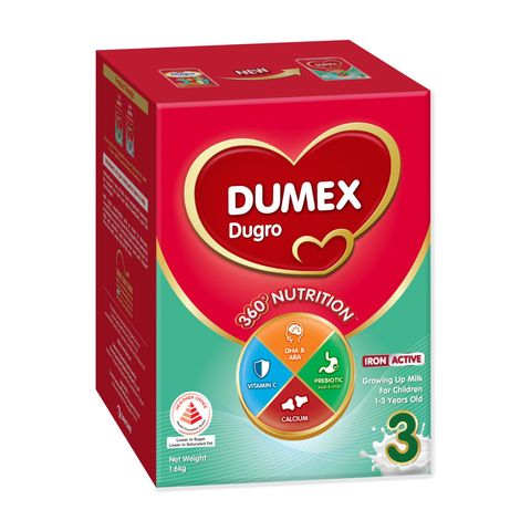 Dumex Dugro Stage 3 Growing Up Baby Milk Formula 1.6kg