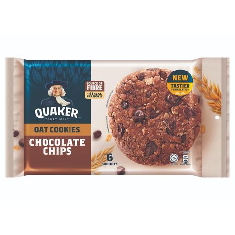 Quaker Oatmeal Cookies - Chocolate Chips, 6s x 27g