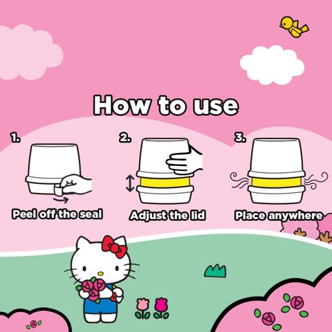 Glade x Hello Kitty Limited Edition Scented Gel Air Freshener - Floral Garden 180g
