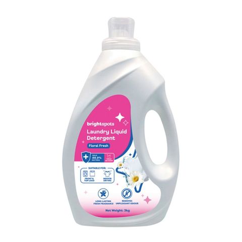 brightspots Laundry Detergent - Floral Fresh 3kg
