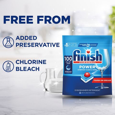 Finish Power All-in-One Max Dishwasher Tablets 100pcs