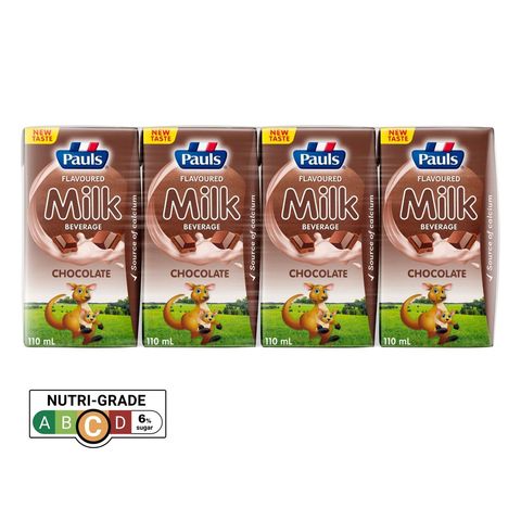 Pauls UHT Chocolate Kids Milk 4 x 110ml