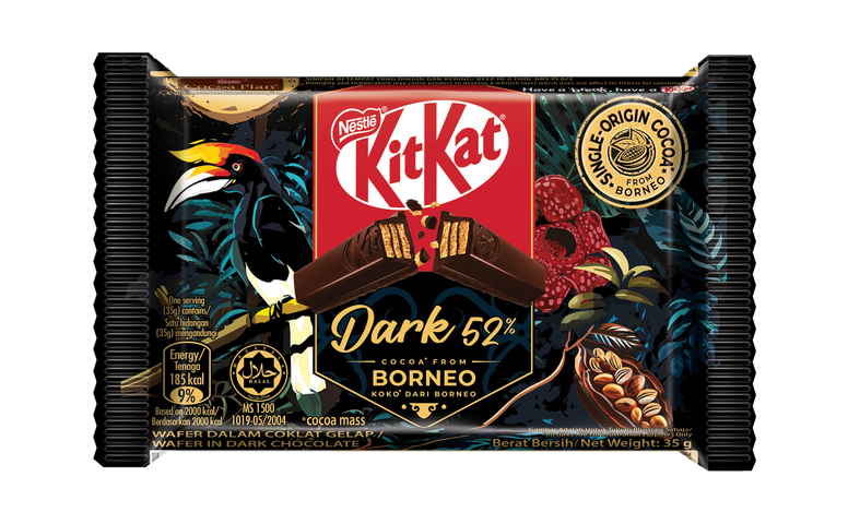 KitKat 4 Fingers Dark 52% Borneo Chocolate 35g