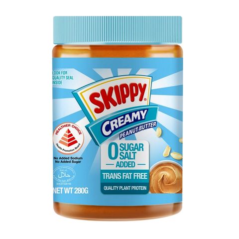 Skippy Creamy Peanut Butter No Sugar/Salt Added 280g