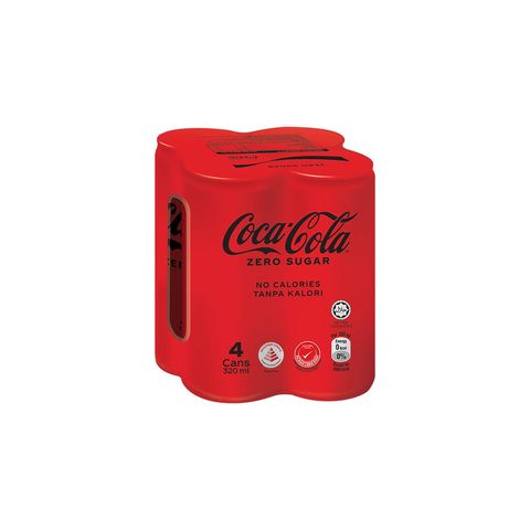 Coca-Cola Zero Sugar 4 x 320ml