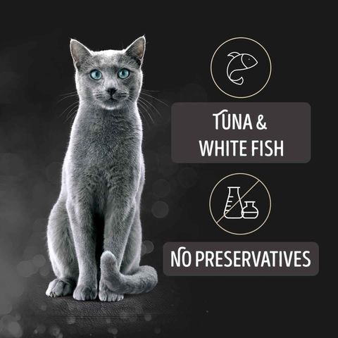 Sheba Tuna & White Fish in Gravy Canned Cat Wet Food 85g