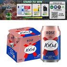 Kronenbourg 1664 Rose Wheat Beer Can 4 x 320ml (Recyclable)