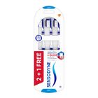 Sensodyne Sensitivity & Gum Toothbrush Effective Cleaning 38% Deeper Reach Between Teeth Soft 3 Pieces