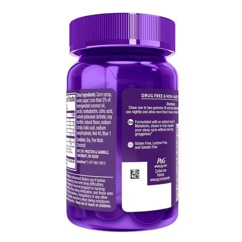 Vicks Zzzquil Pure Zzzs Melatonin Sleep Aid Gummies 48 Pieces