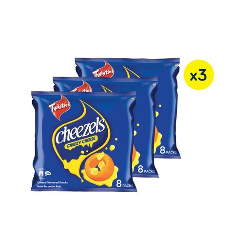 Twisties Cheezels Original Multipack 104g (Bundle of 3)