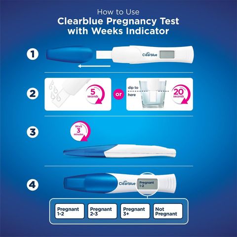 Clearblue Pregnancy Test with Weeks Indicator Digital Test 1 Piece