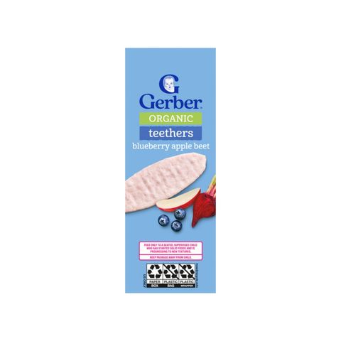 Gerber Teethers Organic Blueberry Apple Beet 48g