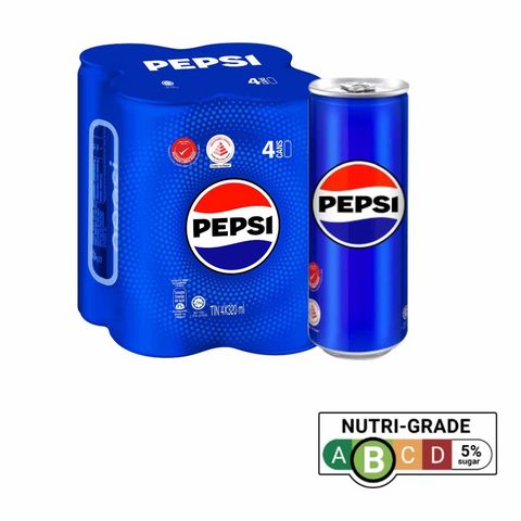 Pepsi Cans 4 x 320ml