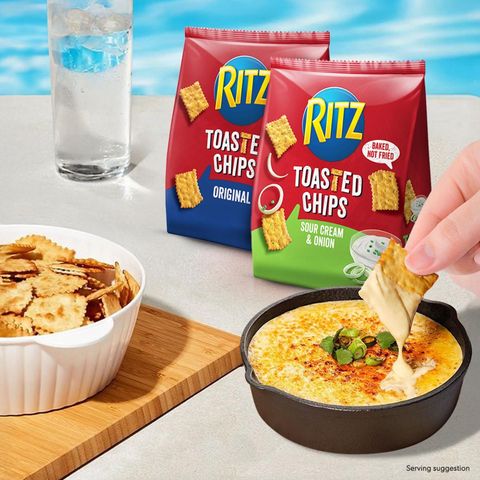 Ritz Toasted Chips Sour Cream & Onion Biscuits 229g