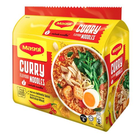 Maggi 2 Minute Curry Instant Noodles 5 x 79g