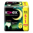 Kotex Herbal Overnight Panties L-XL 5+1 Pieces