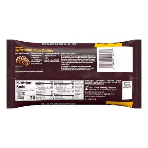 Hershey's Mini Semi-sweet Chocolate Chips 340g