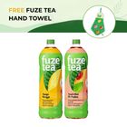 [GWP Bundle] Fuze Tea Mango Green Tea & Fuze Tea Peach Mint Tea with Fuze Tea Hand Towel 1 Piece