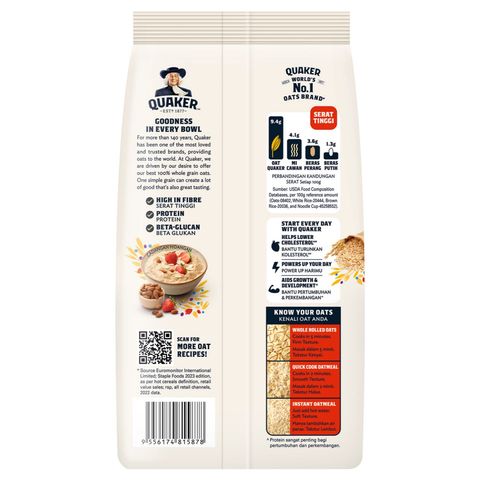 Quaker Oats Instant Oatmeal 1.35kg (Pack)
