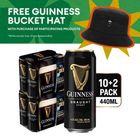 [GWP Bundle] Guinness Draught Beer 12s Free Guinness Bucket Hat 1 Piece