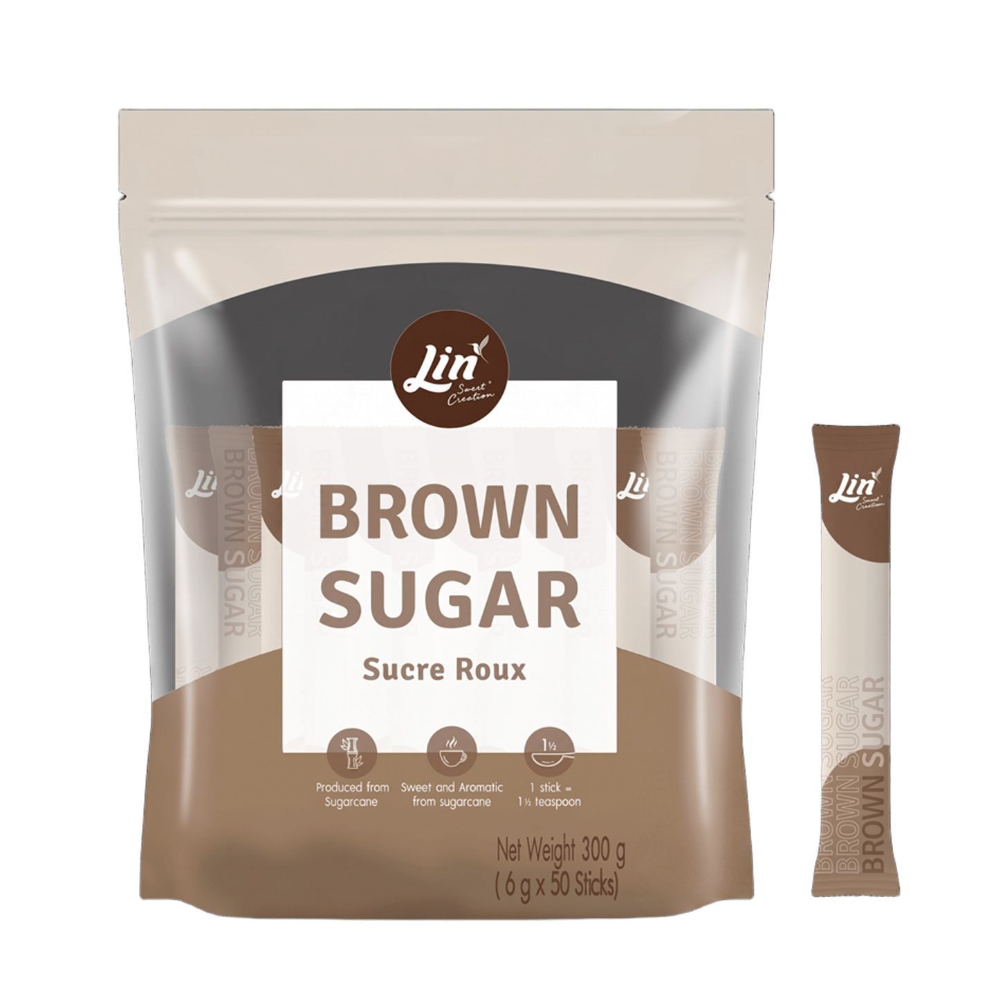 LIN Brown Sugar 50 Sticks x 6g delivery near you in Singapore