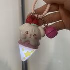 Miniso Mikko Summer Series LED Ice-cream Keychain Strawberry 1 Piece - 6942269536613