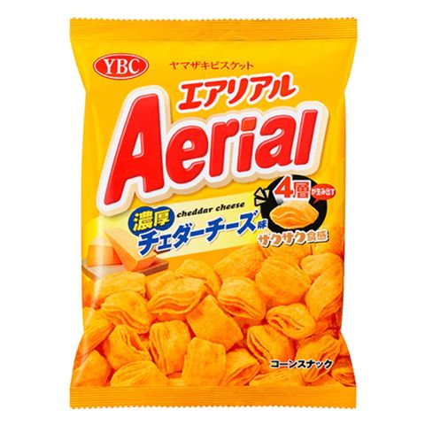 YBC Aerial Corn Snack - Cheddar Cheese Flavor 65g