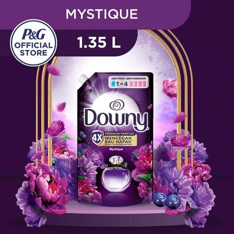 Downy Premium Parfum Mystique Concentrate Fabric Softener Refill 1.35L