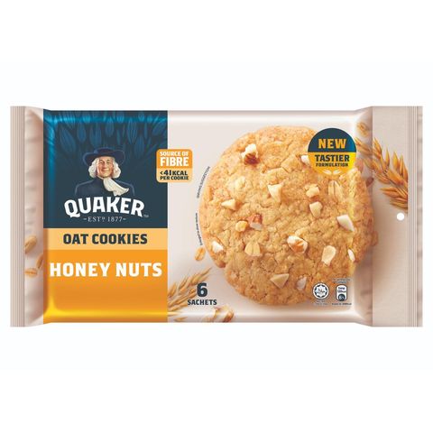 Quaker Honey Nut Oatmeal Cookies 6s x 25g