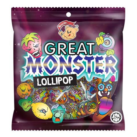 Beardy Great Monster Lollipop (10 Pieces) 100g