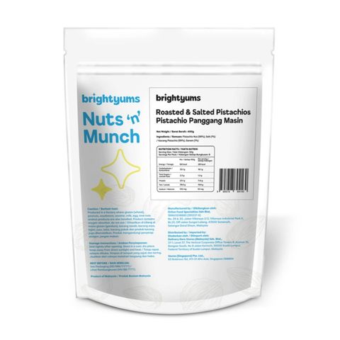 brightyums Roasted & Salted Pistachios 400g