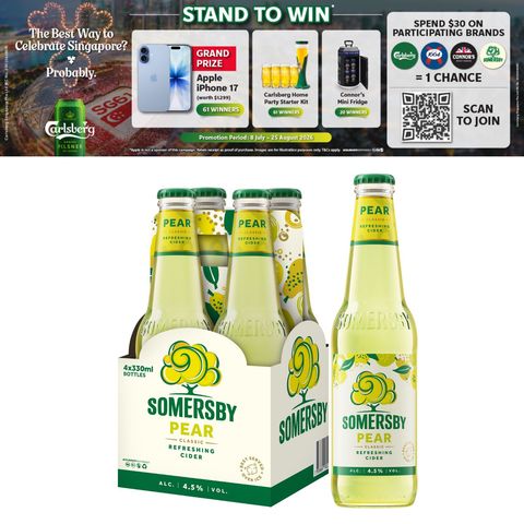 Somersby Pear Cider Bottle 4s x 330ml