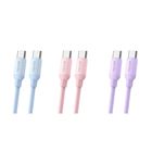 Miniso CTC Silicone Fast Charging Cable (Random Assorted) 1 Piece - 6942269521718