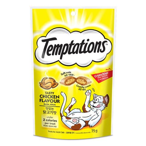 Temptations Tasty Chicken Adult Cat Treats 75g