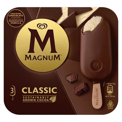 Magnum Classic Multipack Ice Cream 3X110ML