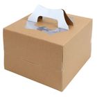 Box Cake Kraft Win Handle (6.5 x 6.5 x 6 Inches) 5 Pieces