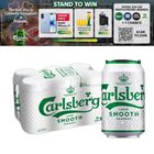 Carlsberg Smooth Draught  Beer Can 6 x 320ml (Recyclable)