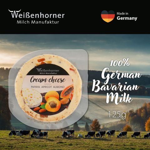 Weissenhorner Papaya Apricot Almond Cream Cheese 125g