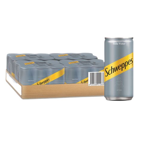 Schweppes Soda Water Mini 24 x 180ml (Carton)