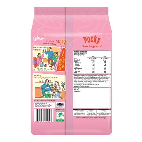 Glico Pocky Strawberry Weekly Value Pack 8s x 21g