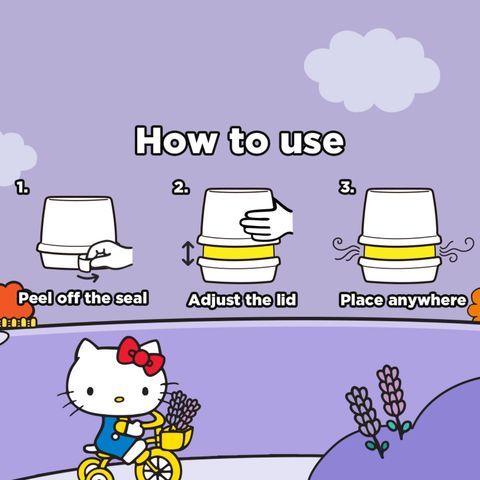 Glade x Hello Kitty Limited Edition Scented Gel Air Freshener - Lavender Park 180g