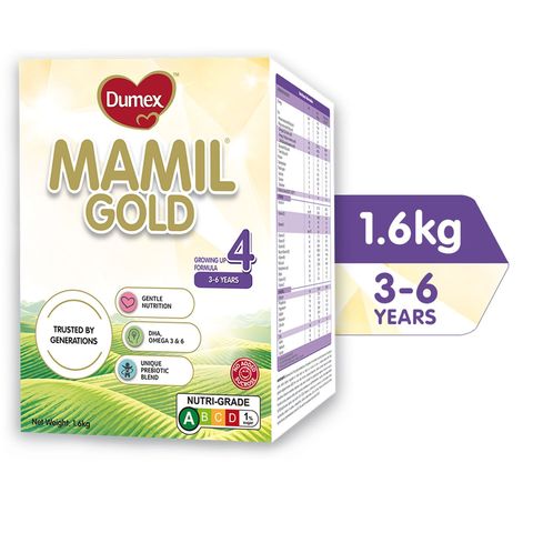 Dumex Mamil Gold Growing Up Milk Formula Stage 4 Box 1.6kg