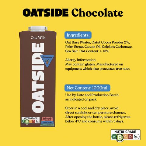 OATSIDE Chocolate Oat Milk 1L