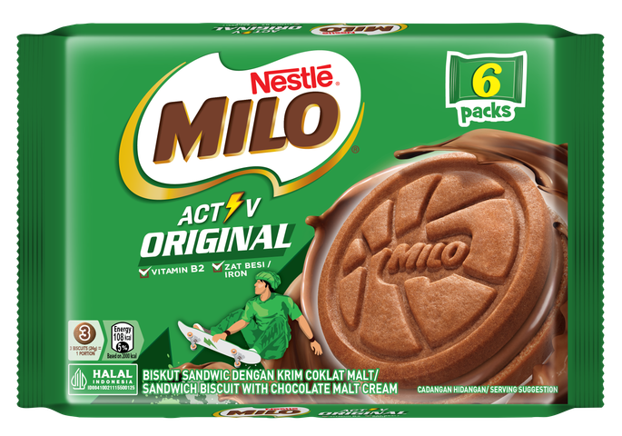 Milo Biscuits Sandwich Original Multipack 6 x 24g