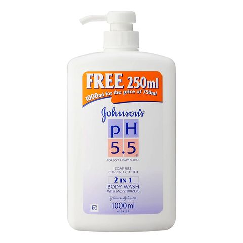 Johnson's pH5.5 2-in-1 Body Wash With Moisturizer 750ml + 250ml