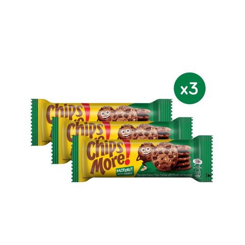 Chipsmore! Hazelnut Chocolate Chip Cookies 153g (Bundle of 3)