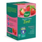Happi Skippi Zest Dental Chew Strawberry Regular (4 Inch) 50 x 25g